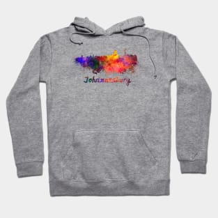 Johannesburg skyline in watercolor Hoodie